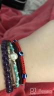 img 1 attached to Stylish Handmade Evil Eye Bracelet: Black and Red Adjustable Thread Bracelets for Men, Women, Teens - Minimalist Friendship Jewelry review by Laura Thompson