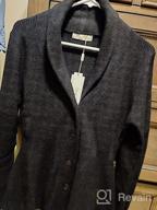 img 1 attached to Women'S Vintage Shawl Collar Button Down Cardigan Sweater Coat Outwear review by Michele Arora
