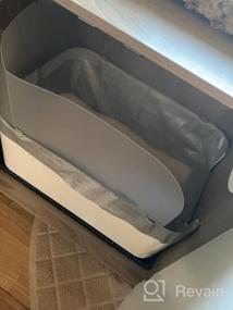 img 7 attached to Modkat Litter Tray, Includes Scoop And Reusable Liner - White