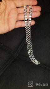 img 6 attached to Solid .925 Sterling Silver Flat Cuban Link Curb Chain Necklace/Bracelet in 1mm-16mm Sizes