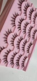 img 5 attached to Manga Lashes Cluster Mixed Length Natural Look Eyelash Extensions Wispy DIY Lash Individual Hybrid Asian 10Mm-14Mm Anime Cluster Pack By Lanflower