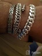img 1 attached to 🔗 Verona Jewelers 925 Sterling Silver Miami Cuban Link Bracelet for Men - 6.5MM to 14.5MM Thick Solid Curb Chain - Available in 8, 8.5, and 9 Inch Length review by Josh Long