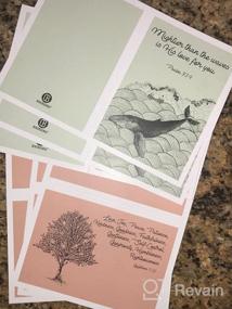 img 5 attached to DiverseBee 20 Inspirational Christian Greeting Cards Of Encouragement With Envelopes And Stickers (5 Floral Designs), Motivational Religious Bible Verse Scripture Note Cards Assortment - 4 X 6 Inches