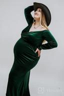 img 1 attached to Capture Beautiful Memories With JustVH Velvet Maternity Photography Dress review by Robin Stone