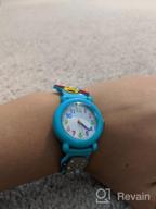 img 1 attached to Jewtme Cute Toddler Children Kids Watches Ages 3-8 - Analog Time Teacher 3D Silicone Band Cartoon Watch for Little Girls Boys review by Ryan Pollock
