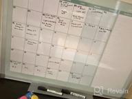 img 1 attached to MAKELLO Magnetic Dry Erase Calender Whiteboard: Perfect For Home, Bedroom, Office & Classroom - 24X18 Inches review by Tay Cassanova