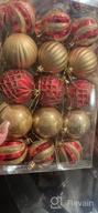 img 1 attached to Black And Gold Shatterproof Christmas Tree Ornaments - 30 Pack Of 2.36 Inch Colored Plastic Baubles For Xmas Tree Décor, Holiday Parties, And Weddings (60Mm) review by Matthew Henderson