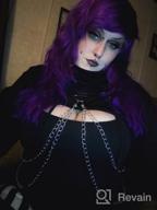 img 1 attached to Unleash Your Inner Rebel With Nihsatin'S Gothic Punk Cut-Out Sweater review by Kevin Hutchison
