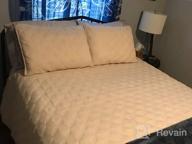 img 1 attached to King Size All Seasons White Quilt Set - Exclusivo Mezcla Bedspread/Bedding Coverlet With 2 Pillow Shams, Lightweight & Soft review by Kaitlyn Nelson
