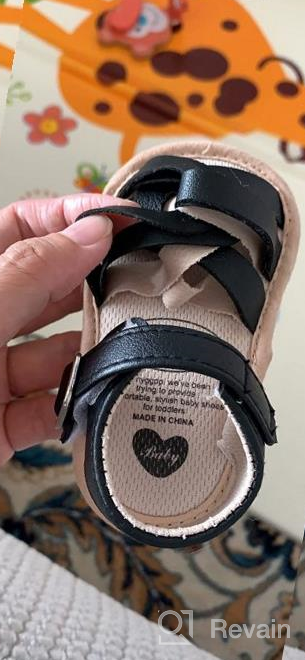 img 1 attached to 👶 HULYKA Premium Soft Anti-Slip Sandals: Stylish Infant Summer Shoes for Baby Girls and Boys - Ideal for Outdoor Adventures and First Steps! review by Vinny Howard