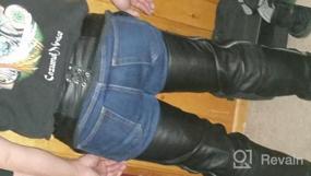 img 5 attached to 🏍️ Xelement 7550 «Классические» черные кожаные штаны для мотоциклистов - унисекс, 36 дюймов