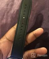 img 1 attached to Upgrade Your Apple Watch Style With OUHENG Genuine Leather Band In Dark Brown With Black Adapter review by Melissa Davis