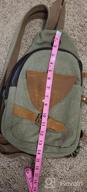 img 1 attached to Unisex Canvas Sling Backpack Crossbody Shoulder Bag For Casual Rucksack Use review by Carlos Nolan