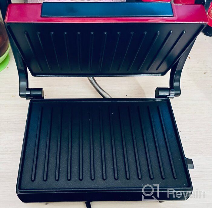 img 1 attached to Sandwich maker Kitfort KT-1609 Panini Maker, red review by Celina Ddzik ᠌