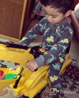img 1 attached to HOMCOM Ride On Excavator Pull Cart, Kids Digger Ride On Truck With Horn, Under Seat Storage, Sit And Scoot Pretend Play Toy Construction Car For Ages 3 Years Old review by Jodi Johnson