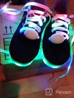 img 1 attached to TOLLN 009 01Black Breathable Flashing 👟 Sneakers Shoes - Boys' Size 31 Sneakers review by Eric Fuego