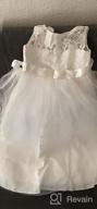 img 1 attached to ABAO SISTER Elegant Satin Lace Fancy Flower Girl Dress, Perfect for Pageant and Ball Gown Events (Size 2, Ivory) review by Hector Sosa