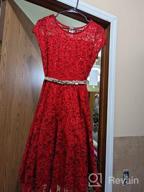 img 1 attached to Sleeve Floral Glitter Holiday Dresses and Clothing for Girls by IGirldress review by Teresa Presha