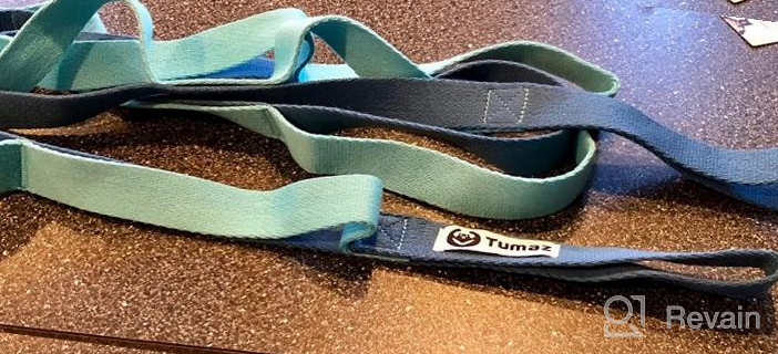 img 1 attached to Extra Thick Durable Soft 10-Loop Non-Elastic Stretching Yoga Pilates Physical Therapy Home Workout Flexibility Strap review by Joe Nieves