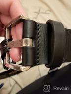 img 1 attached to Stylish Diesel Men's Chestnut Argento America Belts for Men's Accessories review by George Marquez