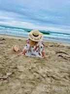 img 1 attached to Stay Stylish And Protected With Women'S Big Bowknot Straw Sun Hat - UPF 50+ review by Corby Muin