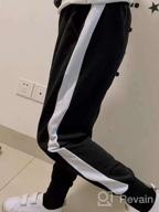 img 1 attached to 👖 Sykooria Drawstring Elastic Striped Sweatpants: Perfect Boys' Clothing for Comfy Pants review by Cory Jacobson
