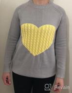 img 1 attached to Cute And Cozy: Nulibenna Women'S Cable Knit Pullover Sweaters With Heart Patch review by Carl Mayes
