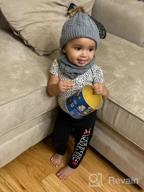 img 1 attached to Adorable Winter Set For Your Toddler! 2PCS Knit Hat And Scarf With Circle Loop Neckwarmer In White review by Rodney Nelson