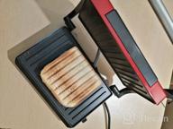 img 1 attached to Sandwich maker Kitfort KT-1609 Panini Maker, red review by Celina Czachor ᠌