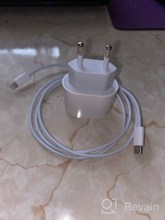 img 1 attached to Fast network charger for Apple iPhone and iPad, USB-C connector, 20W, Power delivery (PD) review by Miyazaki Kiyoshi ᠌