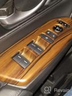 img 1 attached to Peach Wood Grain Inner Window Switch Panel Cover For Honda CRV CR-V 2017-2022 LX EX - Set Of 4 Interior Accessories, No Rear Seat Heating Buttons Included - By Flash2Ning review by Joseph Mathis