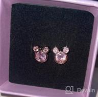 img 1 attached to Sterling Silver Zirconia Earrings: Sparkling Jewelry for Girls review by Kenneth Broszko