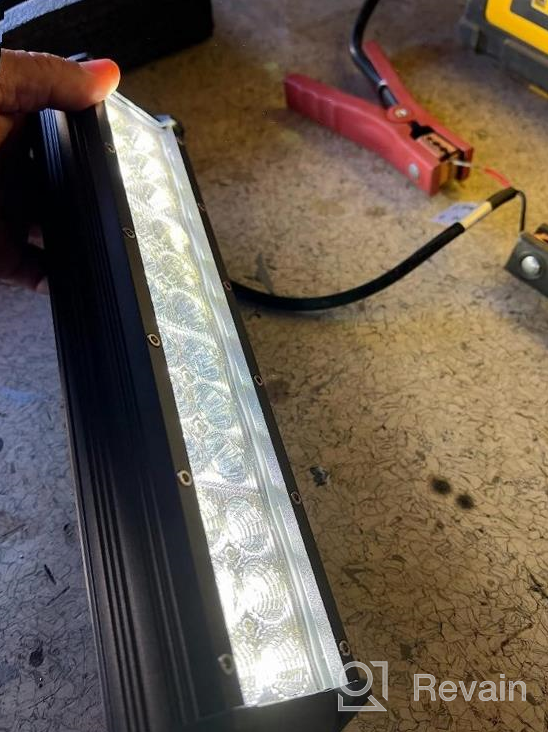 img 1 attached to GOOACC 12Inch 72W LED Light Bar With 2PCS 4 Inch 18W LED Pods And Off Road Wiring Harness - Ideal For Truck, Golf Cart, SUV, ATV, UTV, And Boat - 2 Year Warranty review by Robert Lee