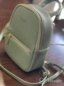 img 8 attached to Aeeque Women'S Mini Leather Backpack Purse - Crossbody Phone Bag & Small Shoulder Bag