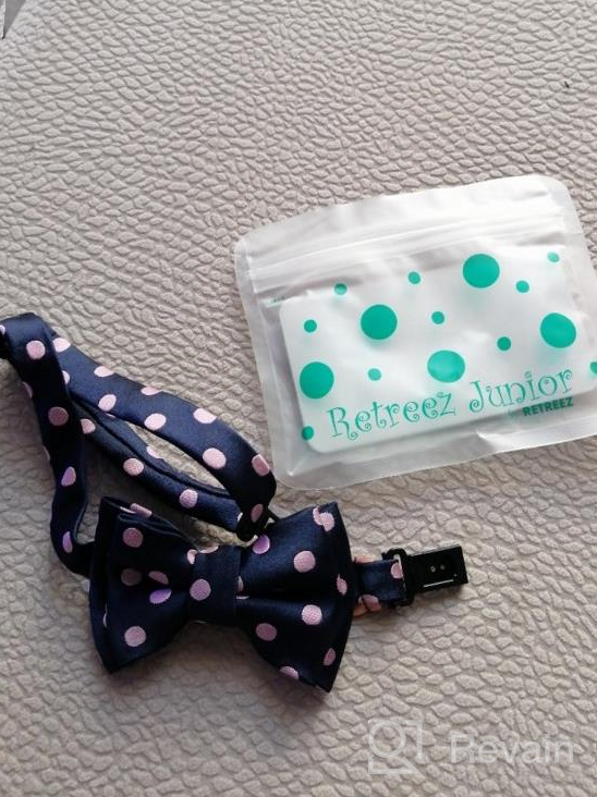 img 1 attached to Retreez Classic Polka Microfiber Pre Tied Bow Ties - Stylish Boys' Accessories review by Brian Trotter