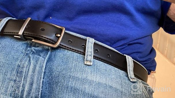 img 1 attached to Versatile and Stylish: Bulliant Genuine Leather Reversible Adjustable Belt review by Juan Crane