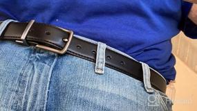 img 5 attached to Versatile and Stylish: Bulliant Genuine Leather Reversible Adjustable Belt
