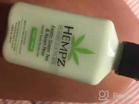 img 5 attached to Hempz Exotic Natural Herbal Body Moisturizer With Pure Hemp Seed Oil, Green Tea And Asian Pear, 2.25 Fluid Ounce - Nourishing Vegan Skin Lotion For Dryness And Flaking With Acai And Goji Berry