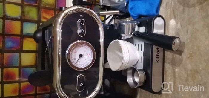img 1 attached to Rozhkovy coffee maker Kitfort KT-702, black review by Felicja Glowacka (Fe ᠌