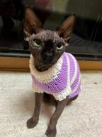 img 1 attached to Adorable Winter Sweater Shirts For Hairless Cat Breeds: Bonaweite Christmas Turtleneck Vest Clothes! review by Collin Donahue