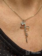 картинка 1 прикреплена к отзыву Ожерелье Святого Креста: подвеска Бесконечного Сердца из 925 стерлингового серебра для женщин - идеальный христианский подарок от Earl Ton