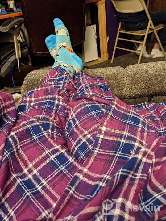 img 1 attached to Women'S 100% Cotton Flannel Pajama Pants - EVERDREAM Sleepwear Long PJ Bottoms review by April Nelson