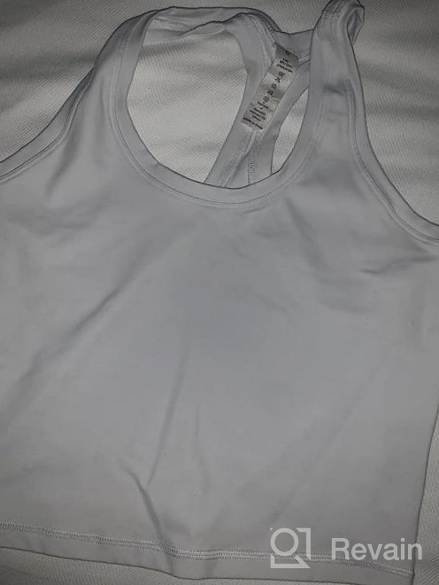 img 1 attached to Lavento Women'S Activewear Crop Top Workout Running Yoga Tank Tops review by Dana Bennett