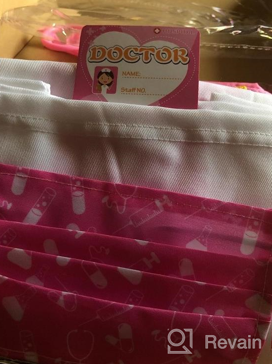 img 1 attached to Get Your Little Ones Excited To Play Pretend With Our Doctor Kit For Kids – Includes Stethoscope And Costume Set! review by George Halbohm