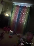 img 1 attached to Anjee Star Curtains For Kids 2 In 1 Double Layer Blackout Curtains Grommets Top Star Cutout Ombre Rainbow Curtains Sheer For Living Room Girls Bedroom 2 Panels In 52 X 84 Inch, Pink And Yellow review by Jeremy Levendusky