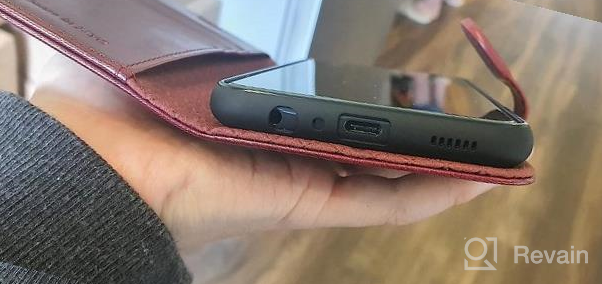 img 1 attached to Burgundy Galaxy A13 5G Wallet Case With RFID Blocking And Kickstand - Protect Your Phone In Style! review by Adrienne Parker