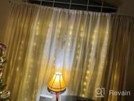 картинка 1 прикреплена к отзыву KINGTOP Curtain Fairy String Lights Plug In Twinkle 600 LED Открытый водонепроницаемый подвесной фон для окна для патио Свадьба Спальня Вечеринка Задний двор Садовые украшения, теплый белый (19.68X9.8Ft) от Danny Robertson