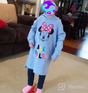 img 1 attached to Girls' Disney Star Wars Marvel Frozen Princess Fleece Hooded Dresses - Spotted Zebra Collection review by Stephanie Butler
