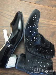 img 6 attached to Glamorous Glitter Rhinestone Dress Shoes for Girls | SOBEYO Shoes