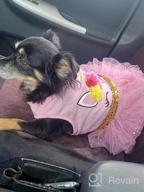 img 1 attached to 🦄 KYEESE Unicorn Tiered Layer Tutu Tulle Dog Birthday Party Dress with Sequins - Perfect for Small Dogs review by Ramesh Eastep